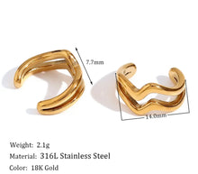 Load image into Gallery viewer, Gold Ear Cuffs

