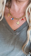 Load image into Gallery viewer, America Custom USA Charm Necklace