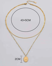 Load image into Gallery viewer, Oval Star Necklace Set
