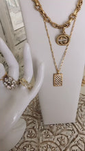 Load and play video in Gallery viewer, Boho Diamond Checkered Necklace
