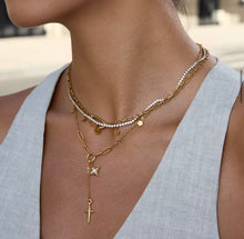 Load image into Gallery viewer, Diamond Charm Necklace Trio
