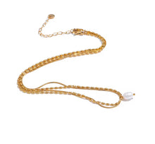 Load image into Gallery viewer, New Double Layer Pearl Necklace
