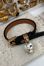 Load image into Gallery viewer, Leather Heart Buckle Bracelet
