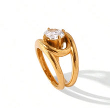 Load image into Gallery viewer, Gold Diamond Accent Ring
