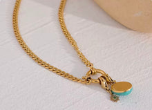 Load image into Gallery viewer, New Turquoise Charm Necklace
