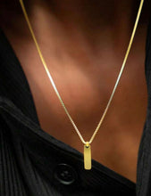 Load image into Gallery viewer, Gold Bar Long Necklace
