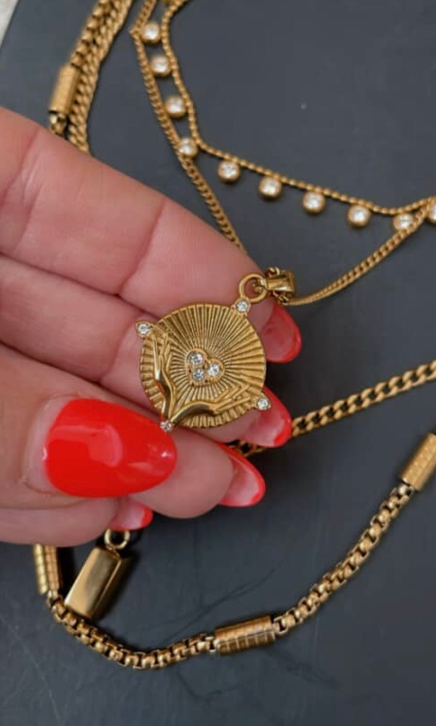 Heart In Hands Necklace
