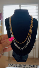 Load image into Gallery viewer, Double Layer Mixed Metal Chain

