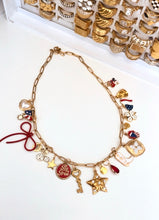 Load image into Gallery viewer, Glam Red White And Blue Charm Necklace
