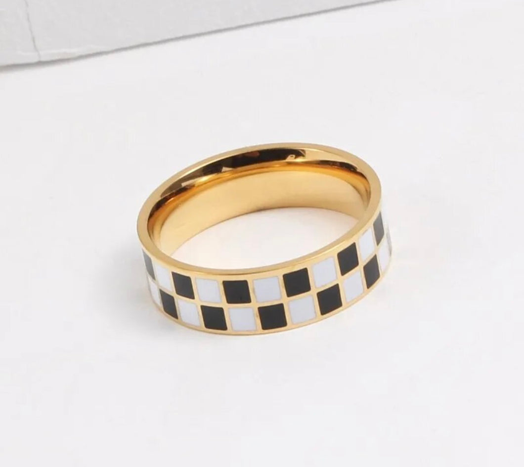 Two Row Checker Ring