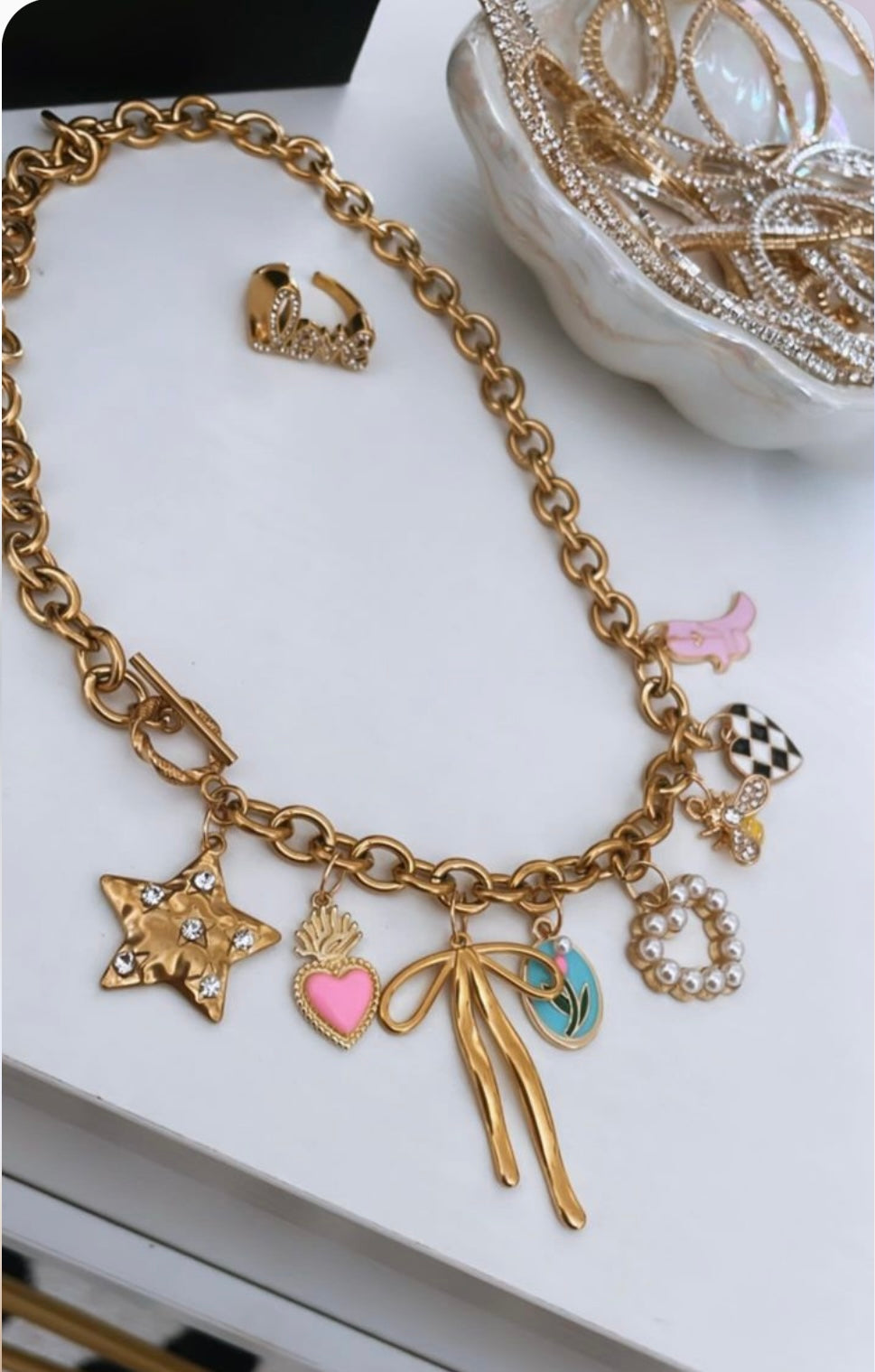 Color Cassidy Charm Necklace