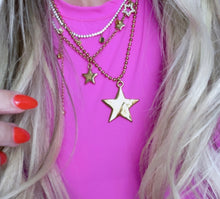 Load image into Gallery viewer, Star Trio Necklace Stack

