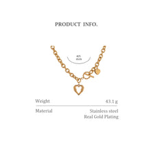 Load image into Gallery viewer, Double Heart Toggle Necklace
