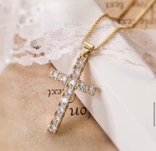 Load image into Gallery viewer, Oversized Diamond Cross
