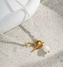 Load image into Gallery viewer, Stone Toggle Necklace
