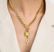 Load image into Gallery viewer, Heart Key Necklace
