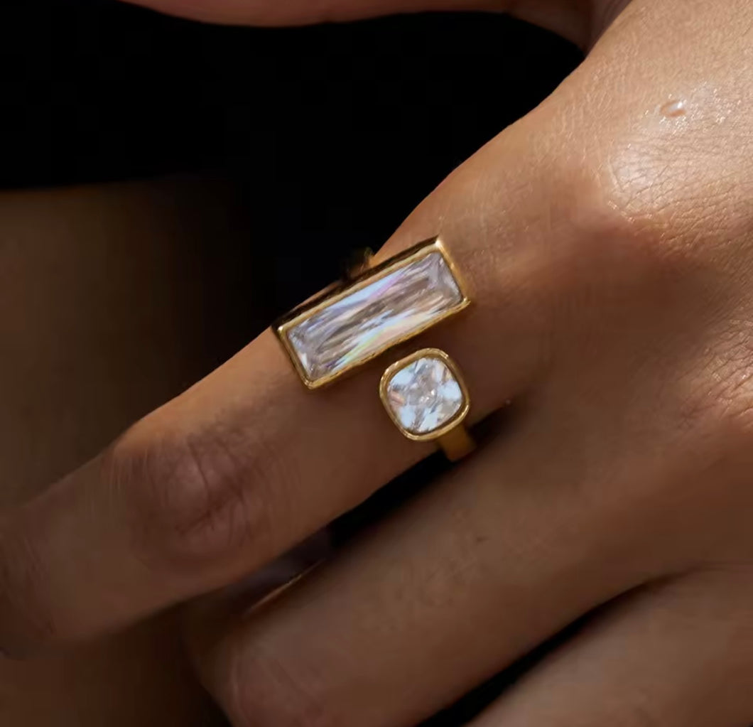 Double Diamond Ring