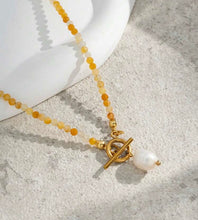 Load image into Gallery viewer, Stone Toggle Necklace
