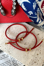 Load image into Gallery viewer, America Red Leather Bracelet
