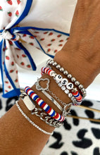 Load image into Gallery viewer, America Bracelet Set Silver
