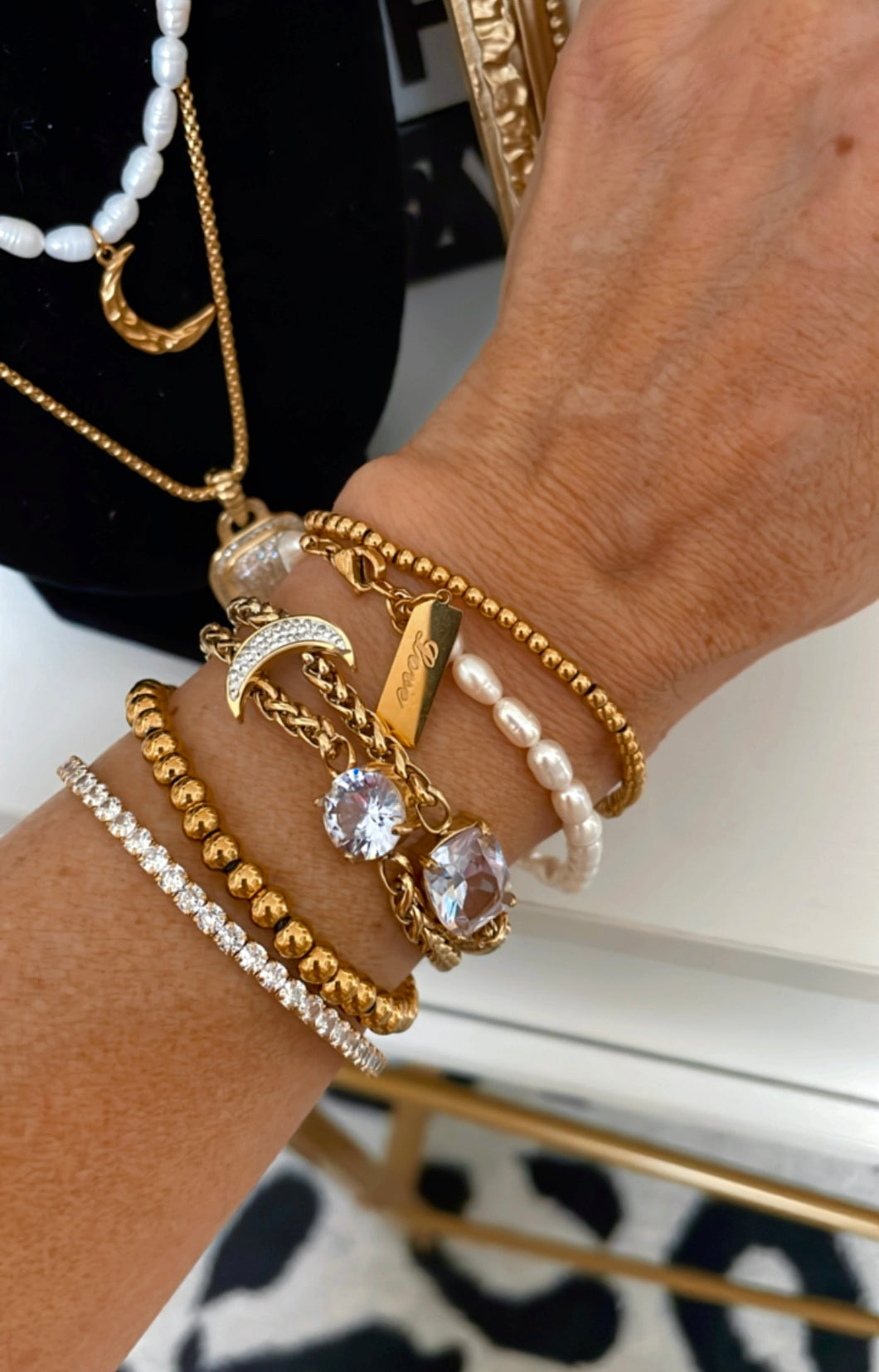 Layered Moon Bracelet