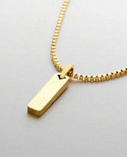 Load image into Gallery viewer, Gold Bar Long Necklace
