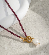 Load image into Gallery viewer, Stone Toggle Necklace
