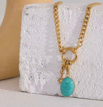Load image into Gallery viewer, New Turquoise Charm Necklace
