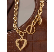 Load image into Gallery viewer, Double Heart Toggle Necklace
