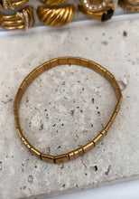 Load image into Gallery viewer, Flat Gold Stretch Bracelet
