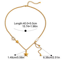 Load image into Gallery viewer, Star Trio Necklace Stack
