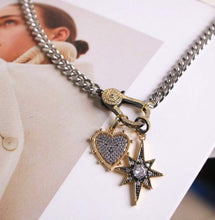 Load image into Gallery viewer, Silver And Gold Charm Necklace
