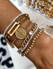 Load image into Gallery viewer, Gold Coin Bracelet Set
