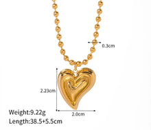 Load image into Gallery viewer, Gold Heart Necklaces
