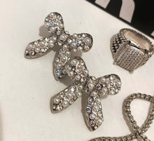 Load image into Gallery viewer, Diamond Bow Earrings
