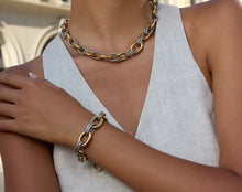 Load image into Gallery viewer, Chunky Textured Link Necklace
