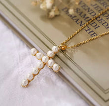Load image into Gallery viewer, Oversized Pearl Cross

