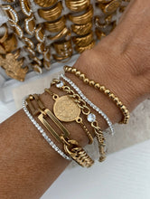 Load image into Gallery viewer, Gold Coin Bracelet Set

