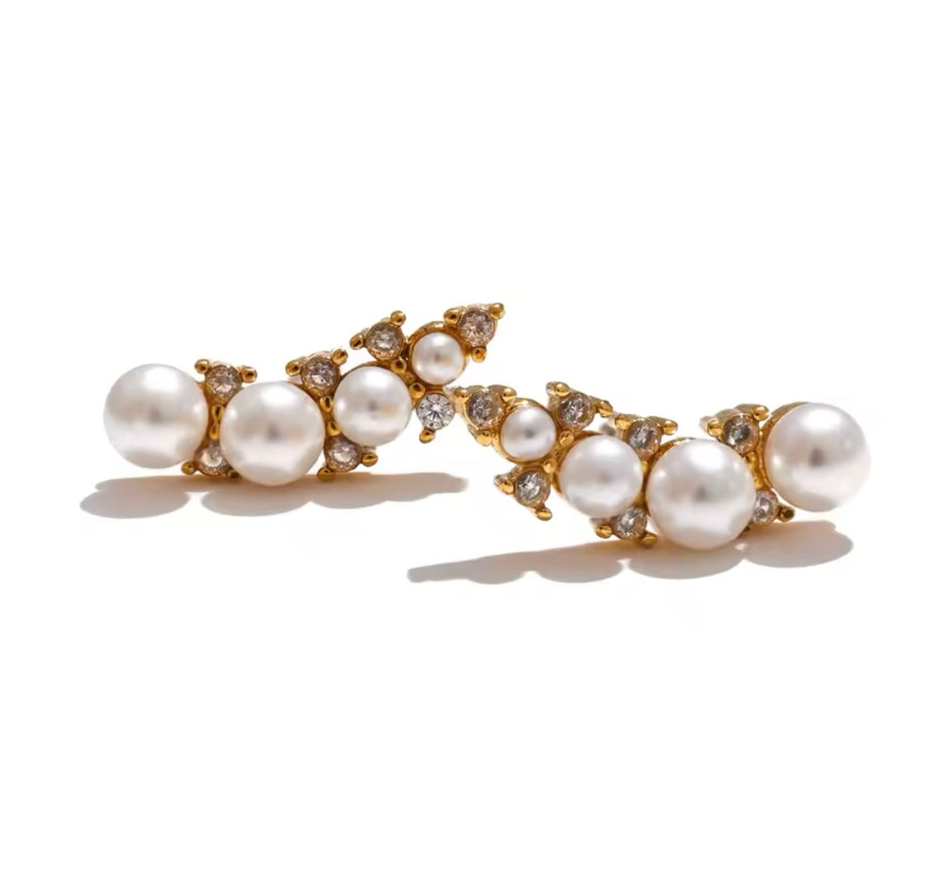 Pearl Stud Earrings