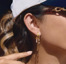 Load image into Gallery viewer, Chain Charm Earrings
