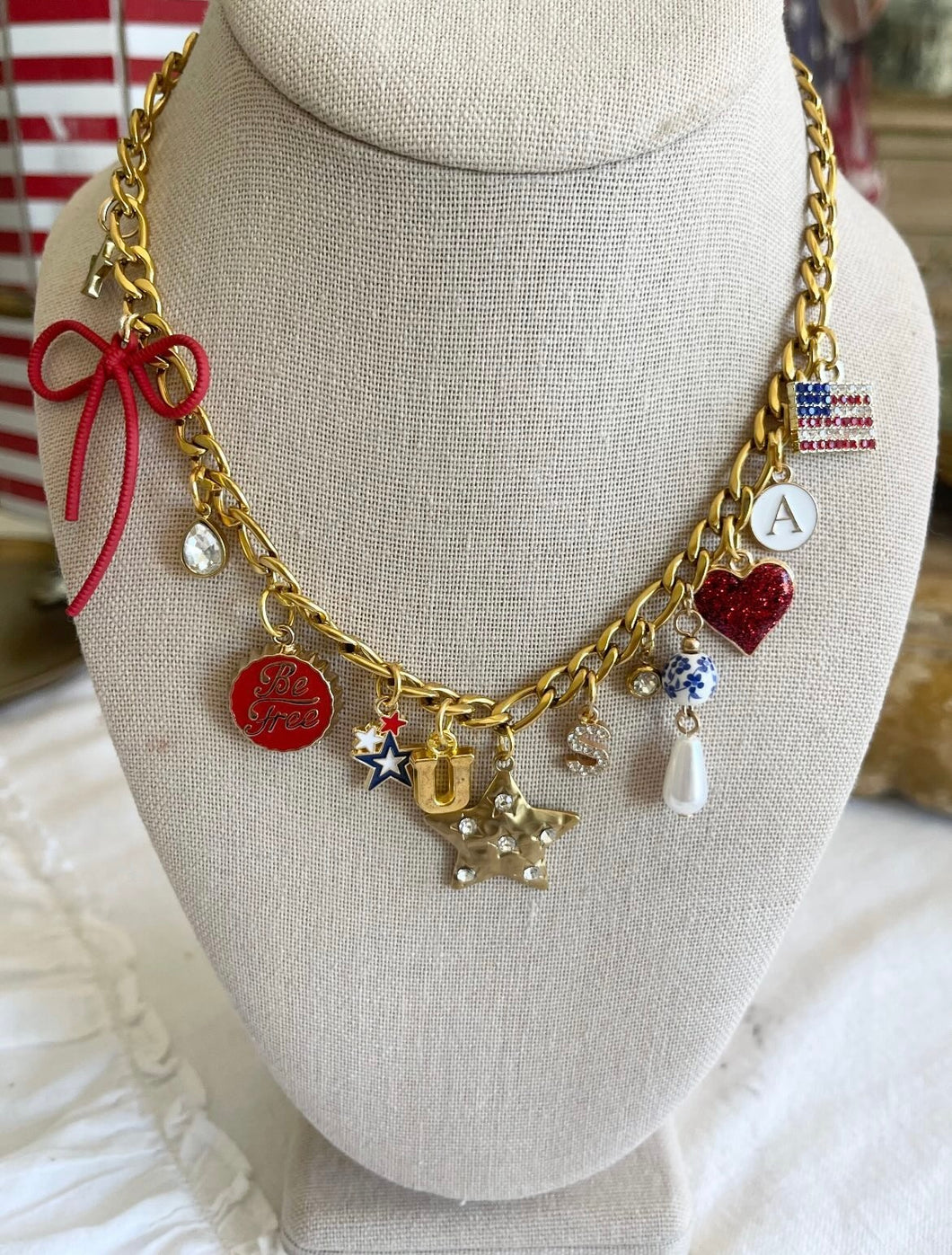 4th of July Necklace