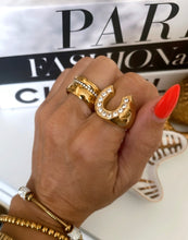 Load image into Gallery viewer, Lucky You Horseshoe Ring
