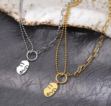 Load image into Gallery viewer, Face Pendant Necklace
