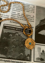 Load image into Gallery viewer, Turquoise Coin Necklace
