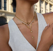 Load image into Gallery viewer, Diamond Charm Necklace Trio
