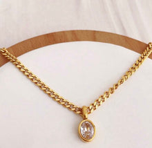 Load image into Gallery viewer, Classic Diamond Pendant Necklace
