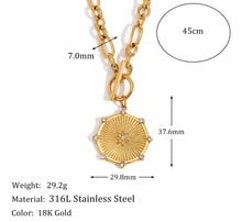 Load image into Gallery viewer, Medallion Toggle Necklace
