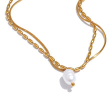 Load image into Gallery viewer, New Double Layer Pearl Necklace

