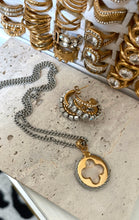 Load image into Gallery viewer, Clover Two Toned Long Chain
