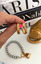 Load image into Gallery viewer, Leaf Braided Hoops
